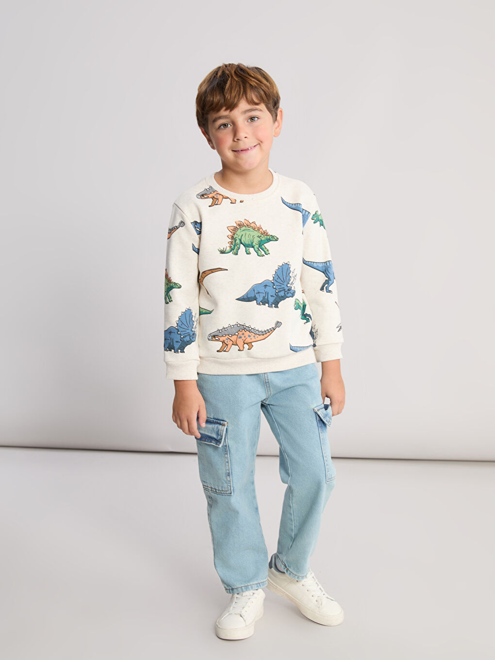 Dečji Debeli Duks Sa Štampom Dinosaura-1