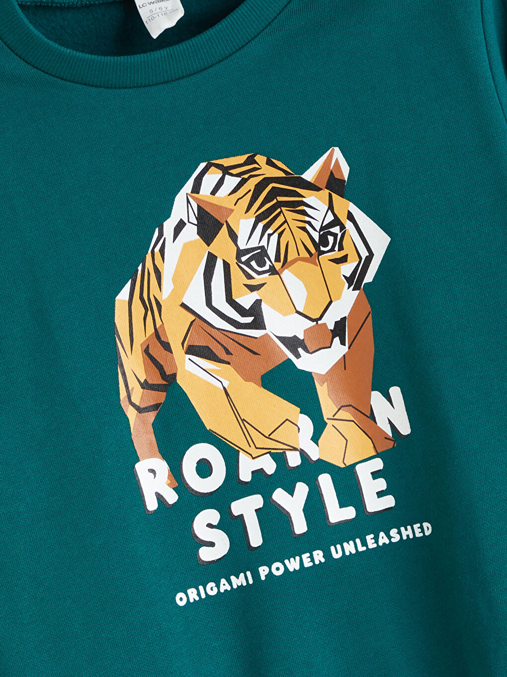 Crew Neck Printed Boys' Thick Sweatshirt-1