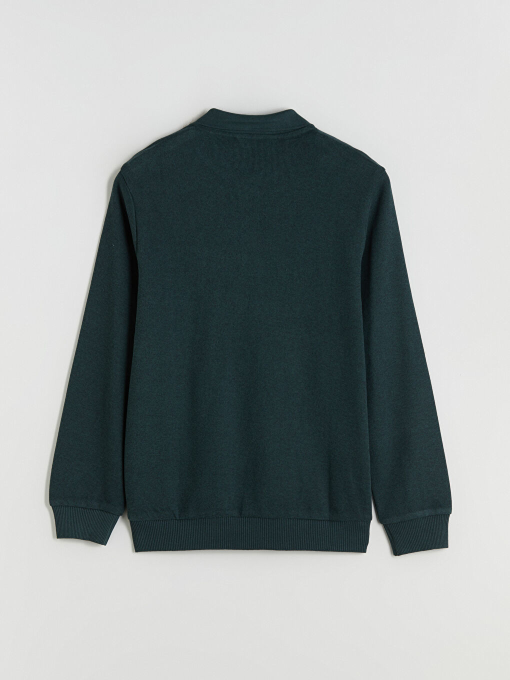 Polo Neck Long Sleeve Men's Sweatshirt-9