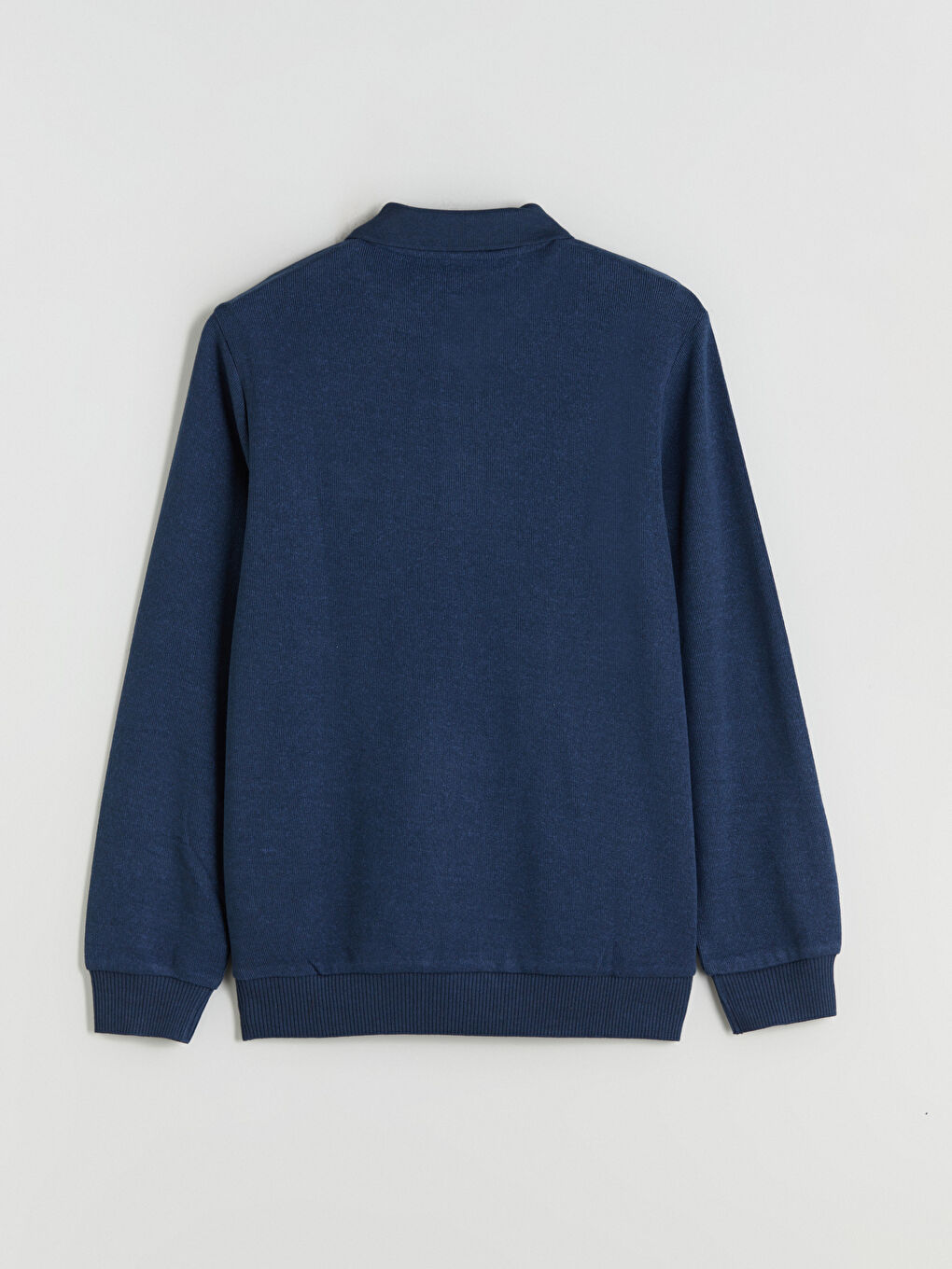 Polo Neck Long Sleeve Men's Sweatshirt-10