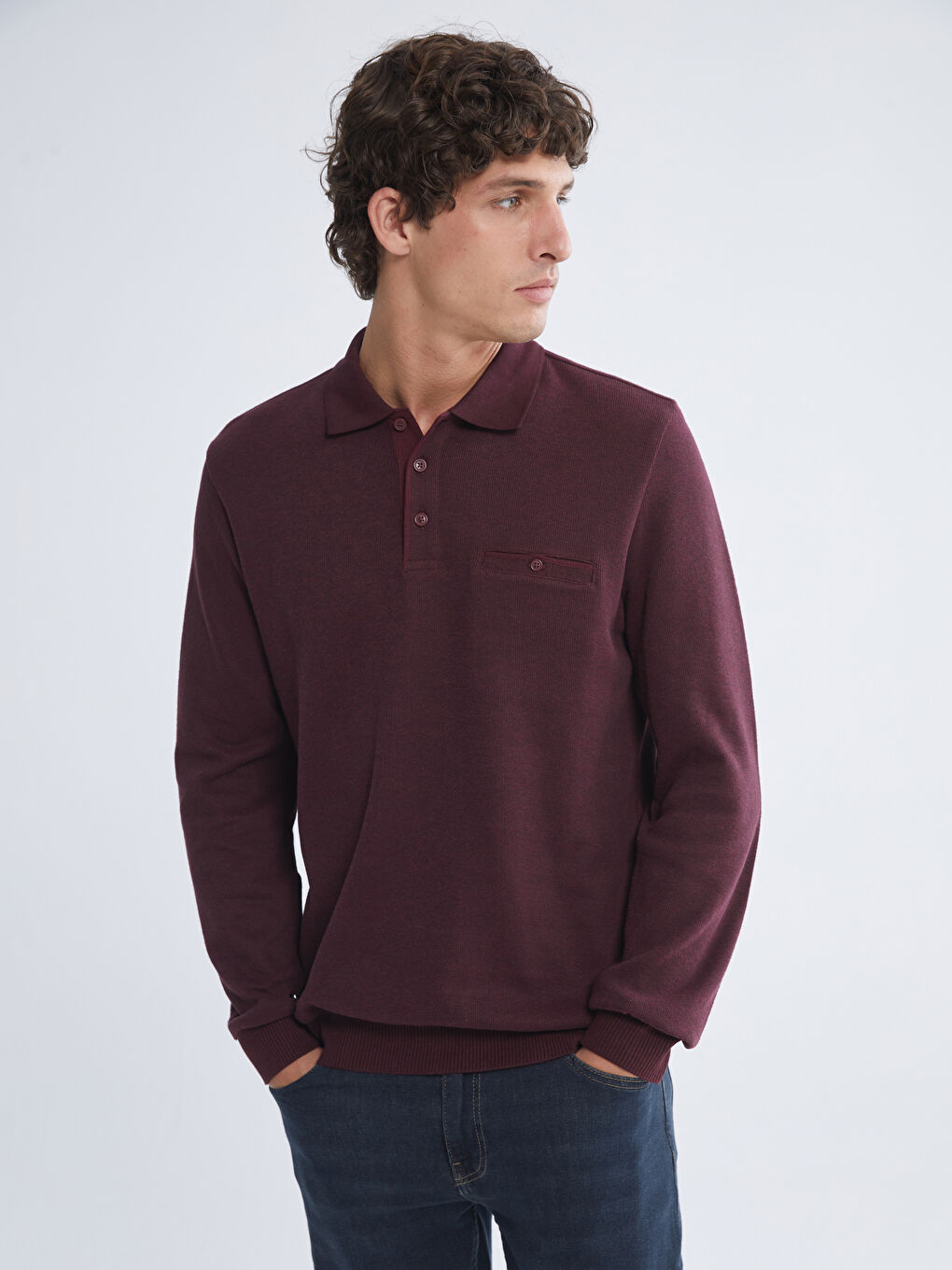 Dukserica sa rolkom i dugim rukavima za muškarce-1