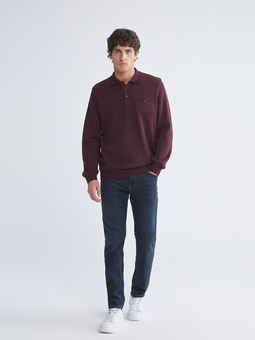 Dukserica sa rolkom i dugim rukavima za muškarce-2