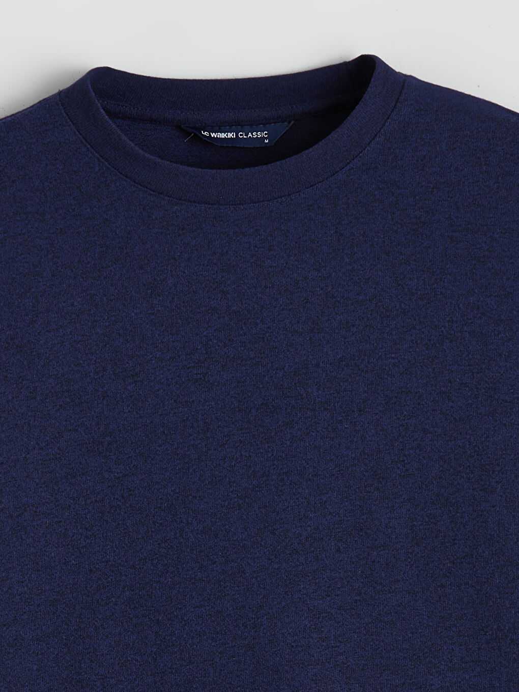 Lacivert Bisiklet Yaka Erkek Sweatshirt-5