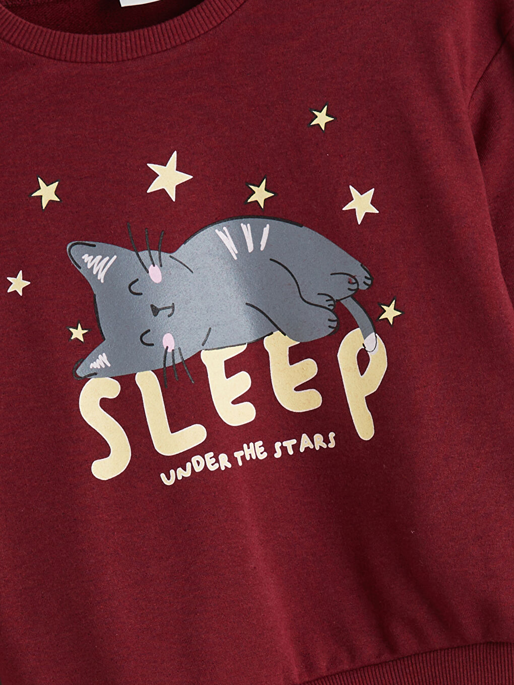 Піжамний комплект для дівчаток з круглим вирізом горловини-2