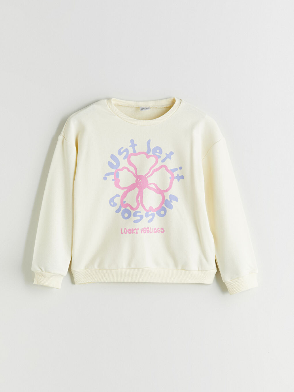 LCW ECO Crew Neck Girls' Pyjama Set -W5DM90Z4-FEQ