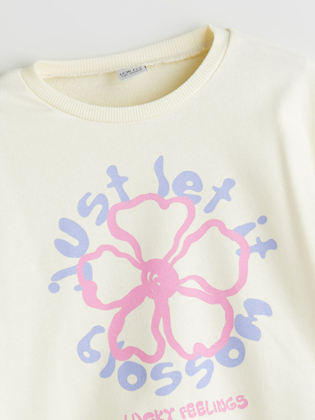 LCW ECO Crew Neck Girls' Pyjama Set -W5DM90Z4-FEQ