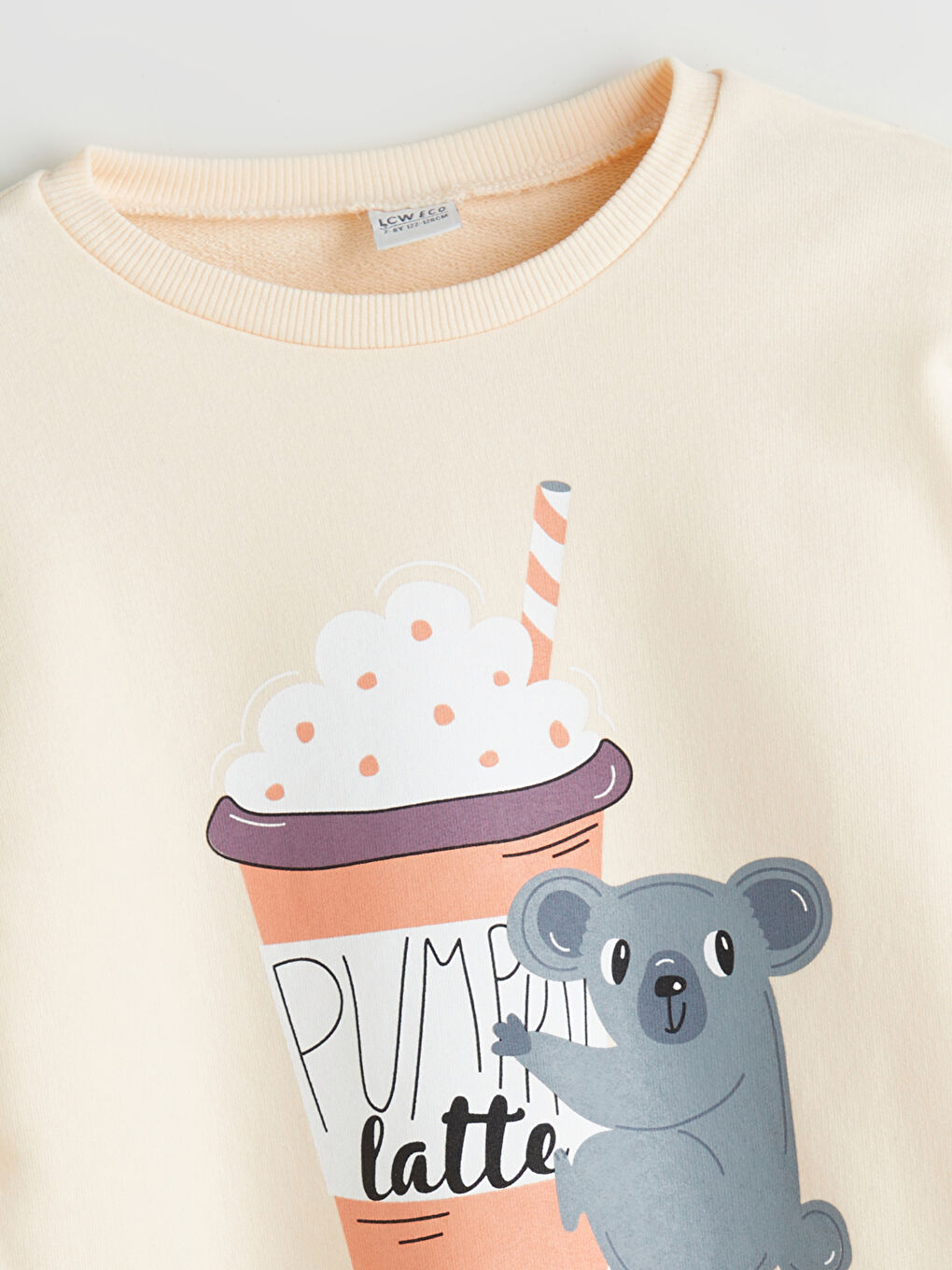 LCW ECO Crew Neck Girls' Pyjama Set -W5DM90Z4-FQ5