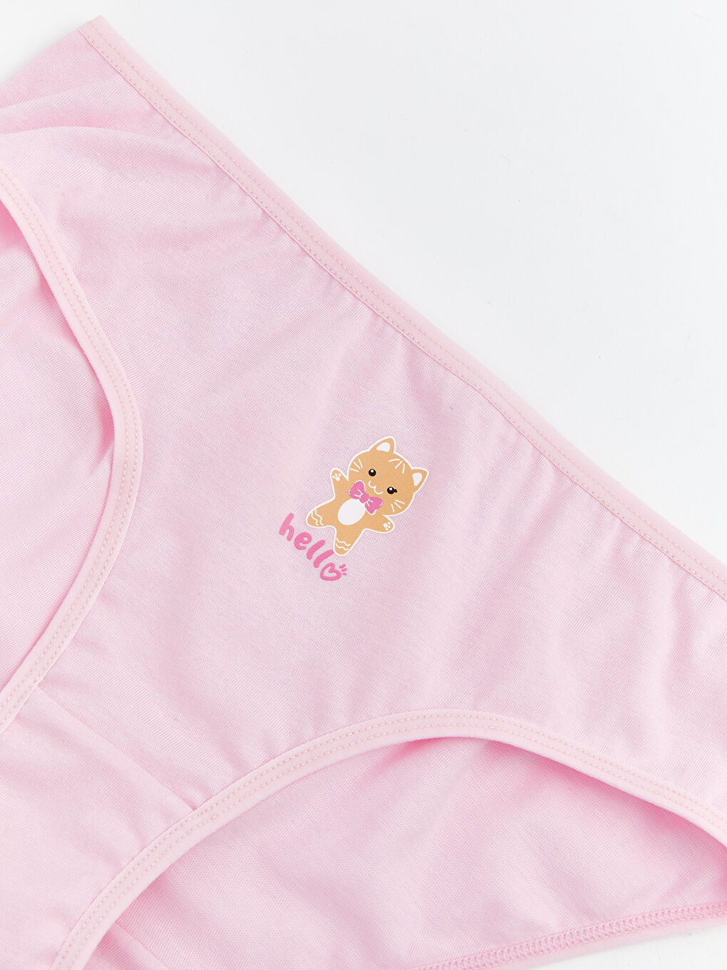 Pembe Baskılı Kız Çocuk Külot-1