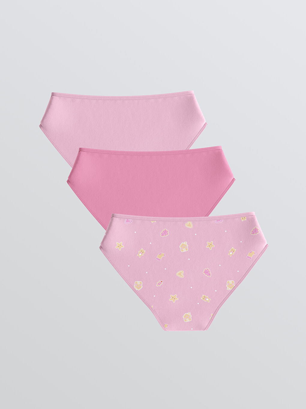 Printed Girl's Panties 3 pcs-1