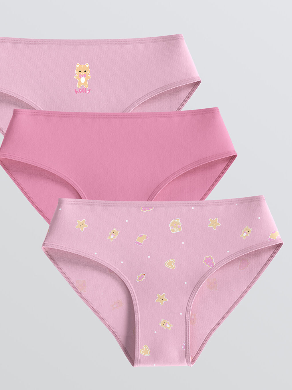 Printed Girl's Panties 3 pcs-2