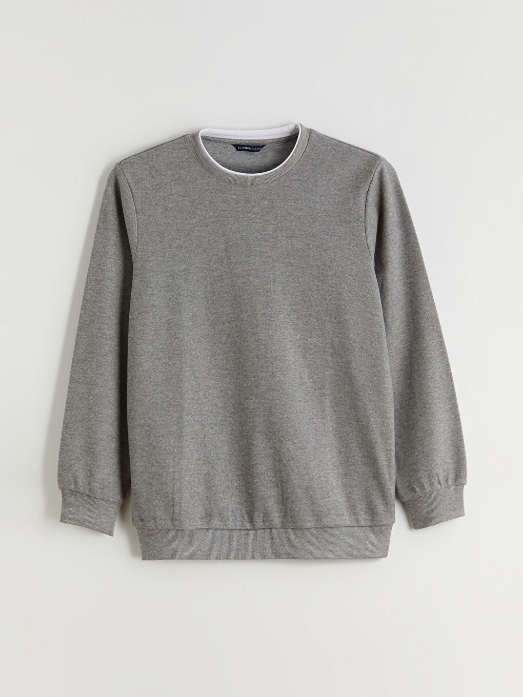 Мужская толстовка с круглым вырезом и длинными рукавами-4