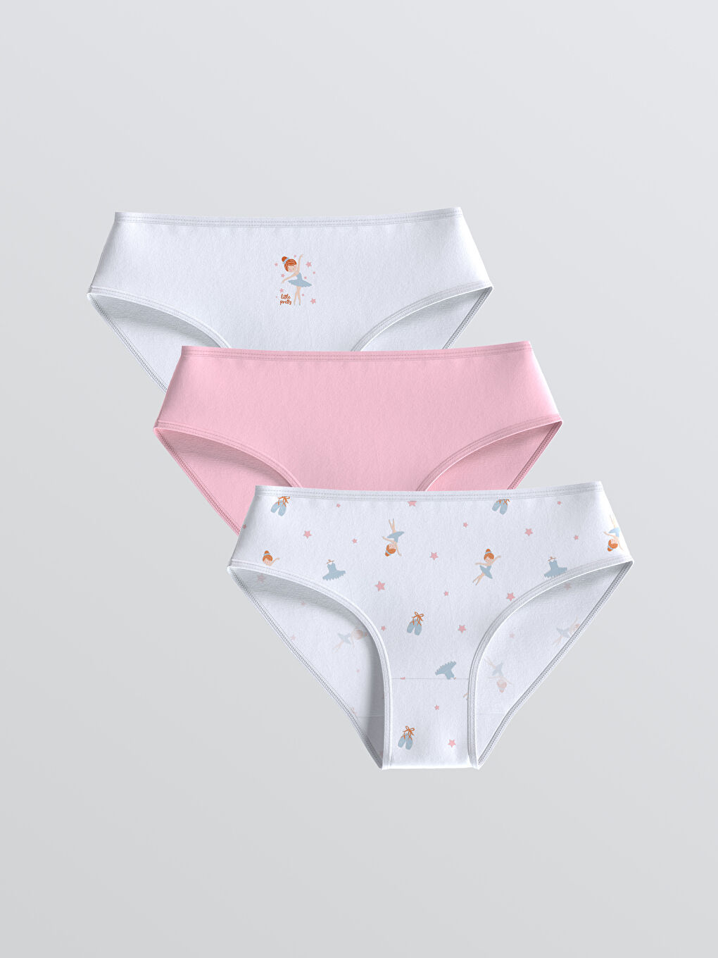 Printed Girl's Panties 3 pcs