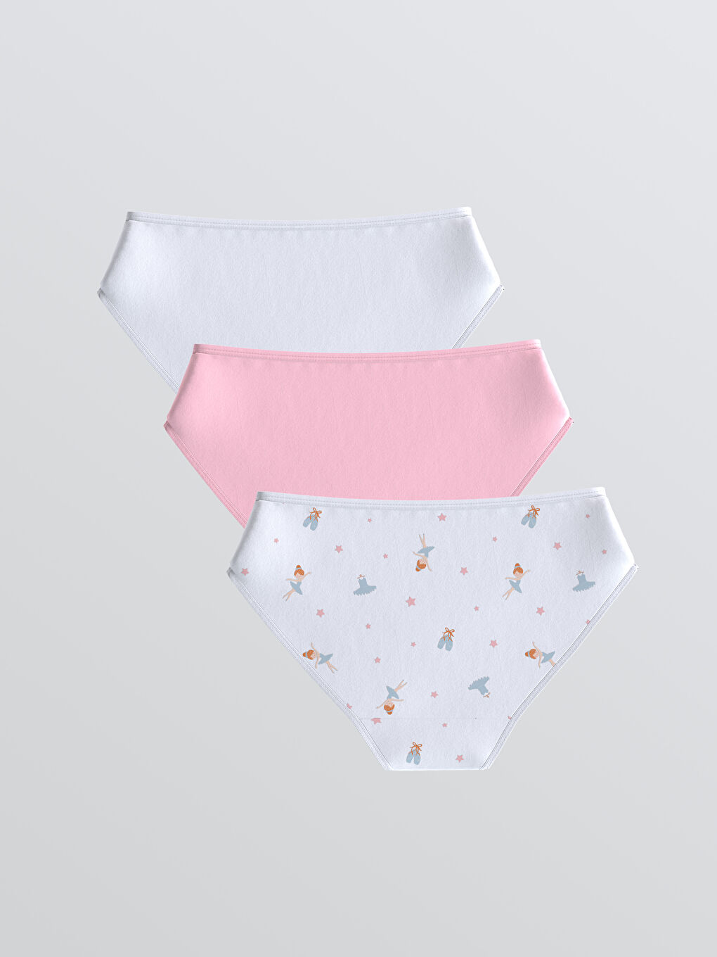 Printed Girl's Panties 3 pcs-1
