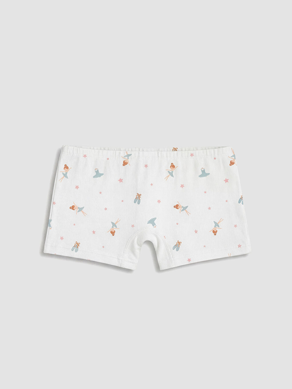Ekru Baskılı Kız Çocuk Boxer 3'lü-2