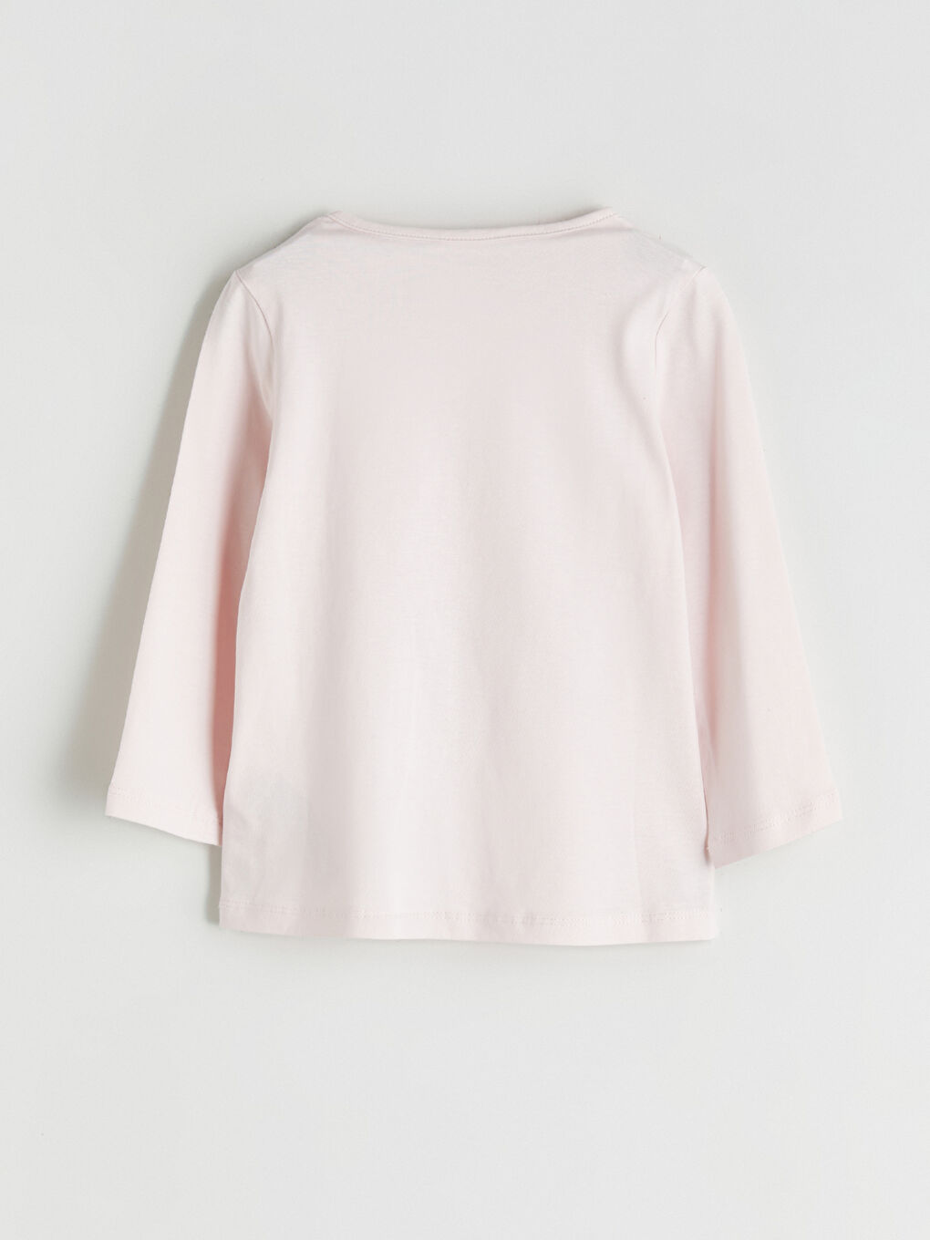 Pembe Bisiklet Yaka Uzun Kollu Baskılı Kız Çocuk Pİjama Üst-1