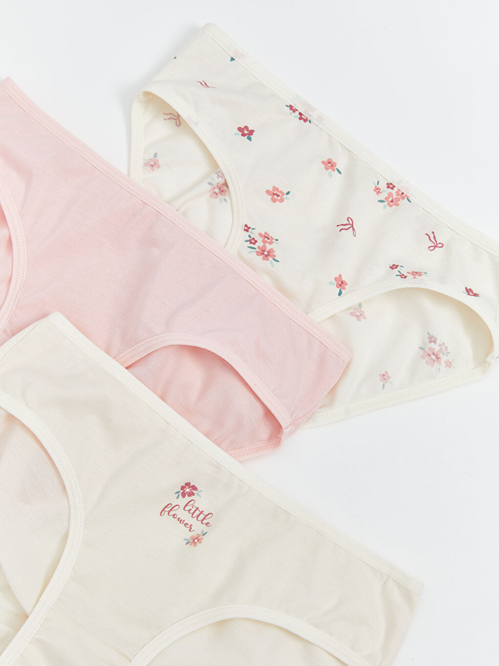 Floral Girl'S Underwear 3-Pack-1