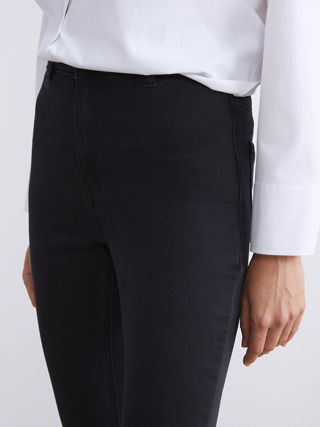 Siyah Jüpiter Süper Skinny Fit Kadın Jean Pantolon-2