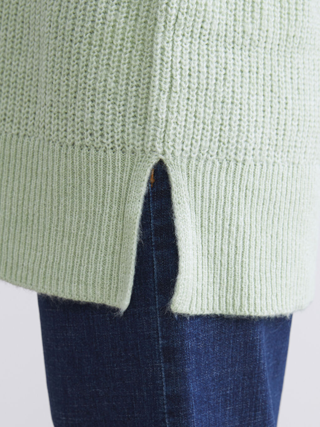 تونيك تريكو بياقة عالية نساء-2