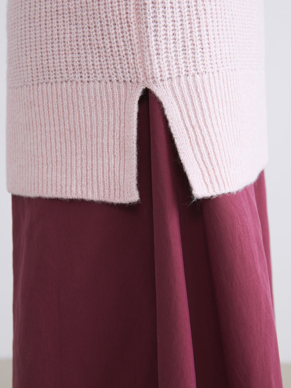 تونيك تريكو بياقة عالية نساء-2