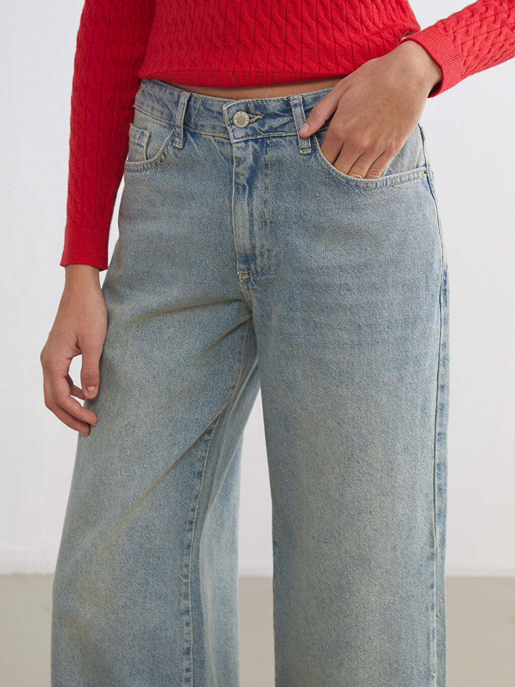 Wideleg Women's Jeans-2