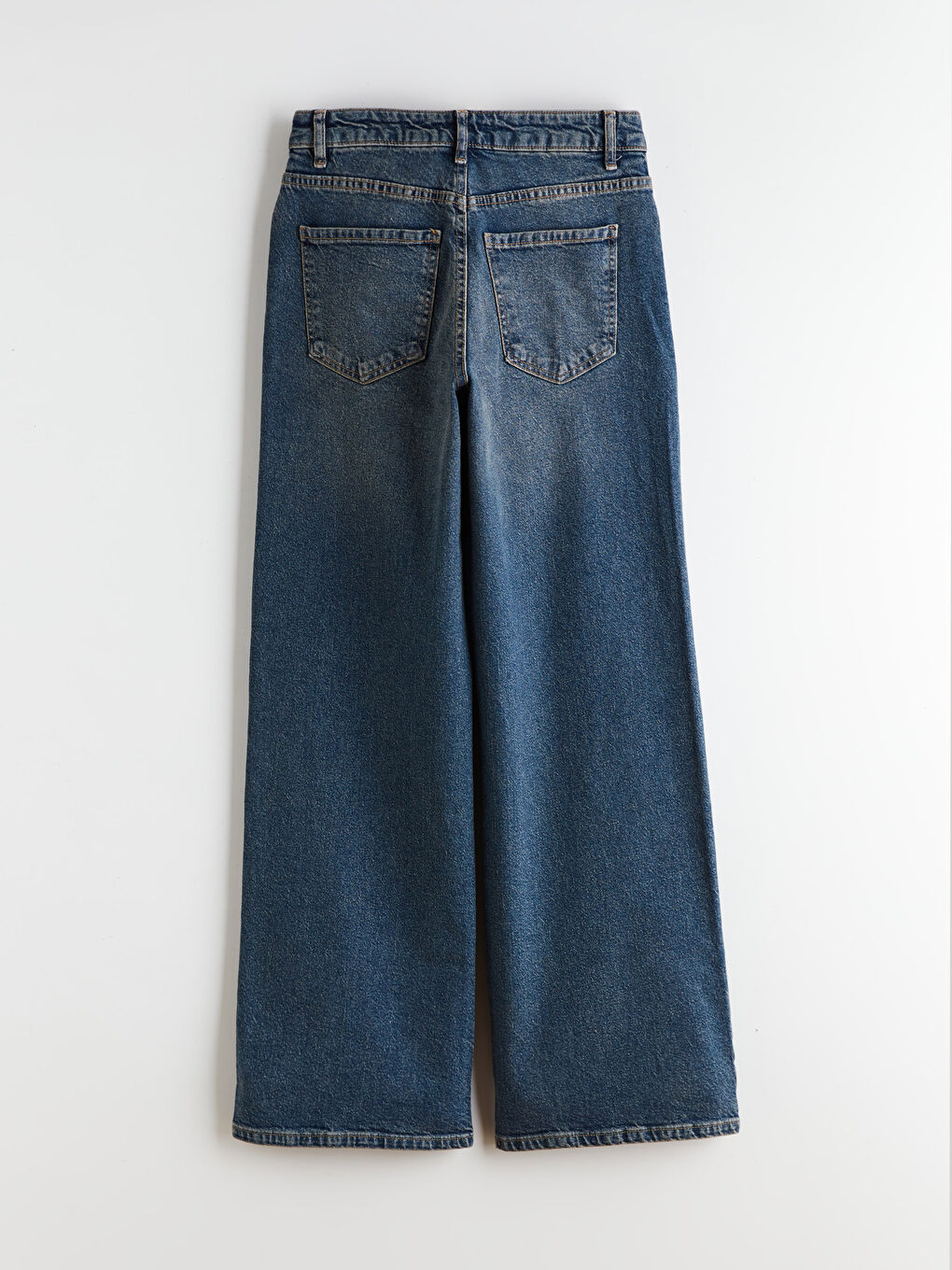 İndigo Wideleg Kadın Jean Pantolon-5