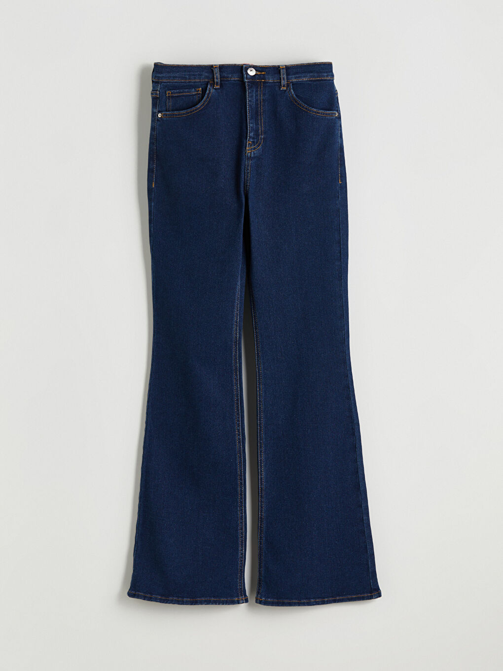 İndigo Flare Kadın Jean Pantolon-6