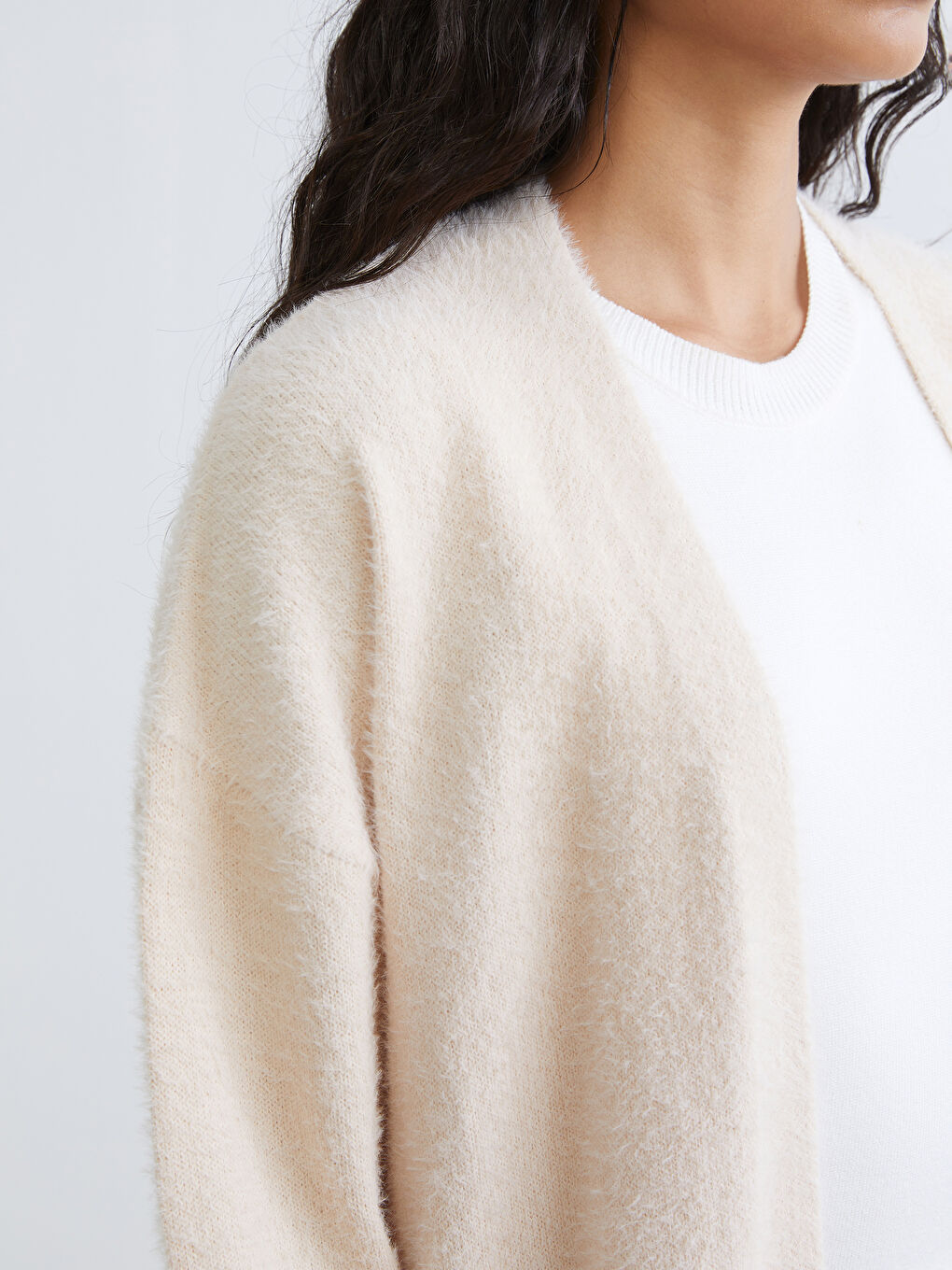 Shawl Collar Women's Knitwear Cardigan-2