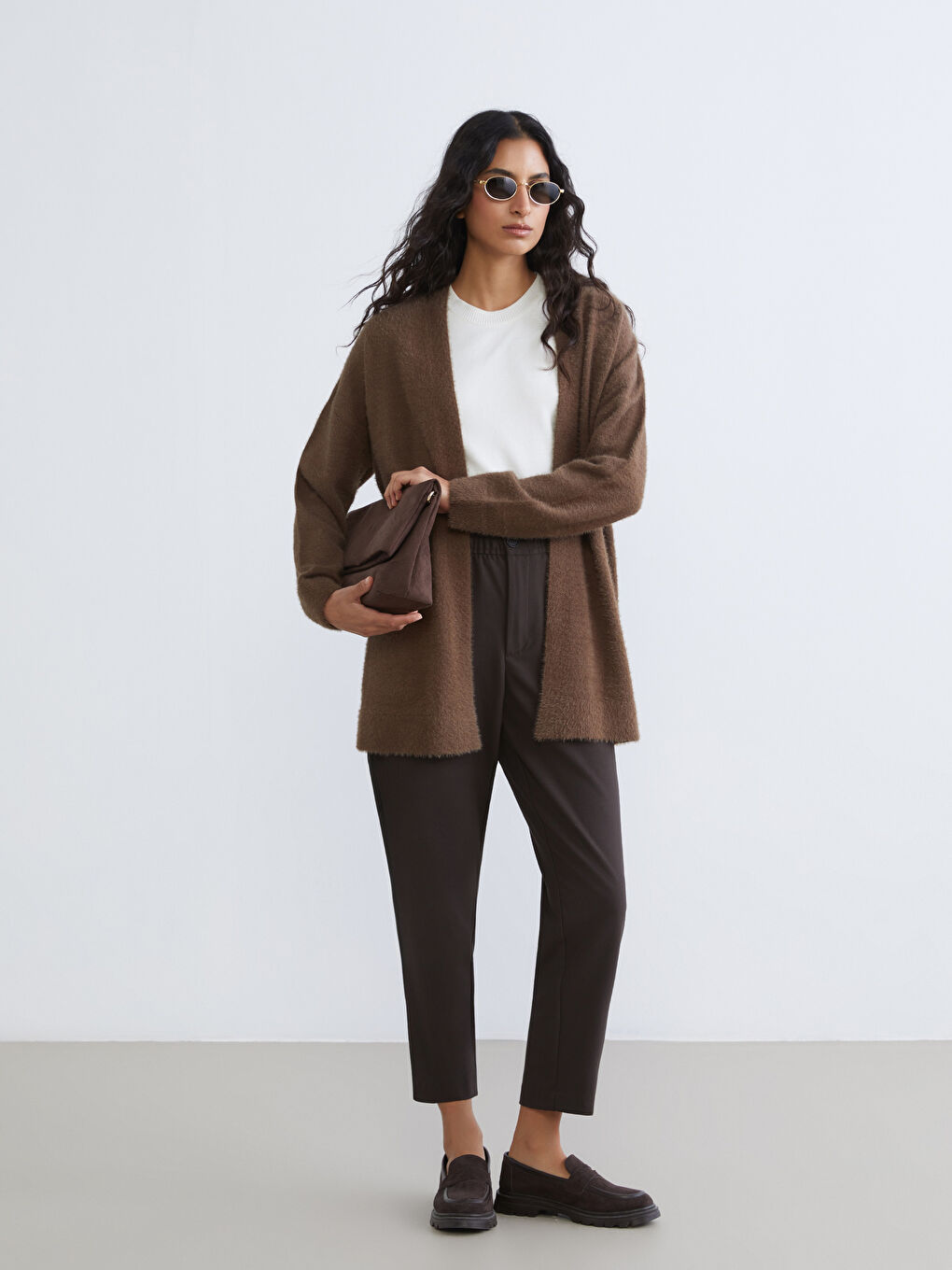 Shawl Collar Women's Knitwear Cardigan-1