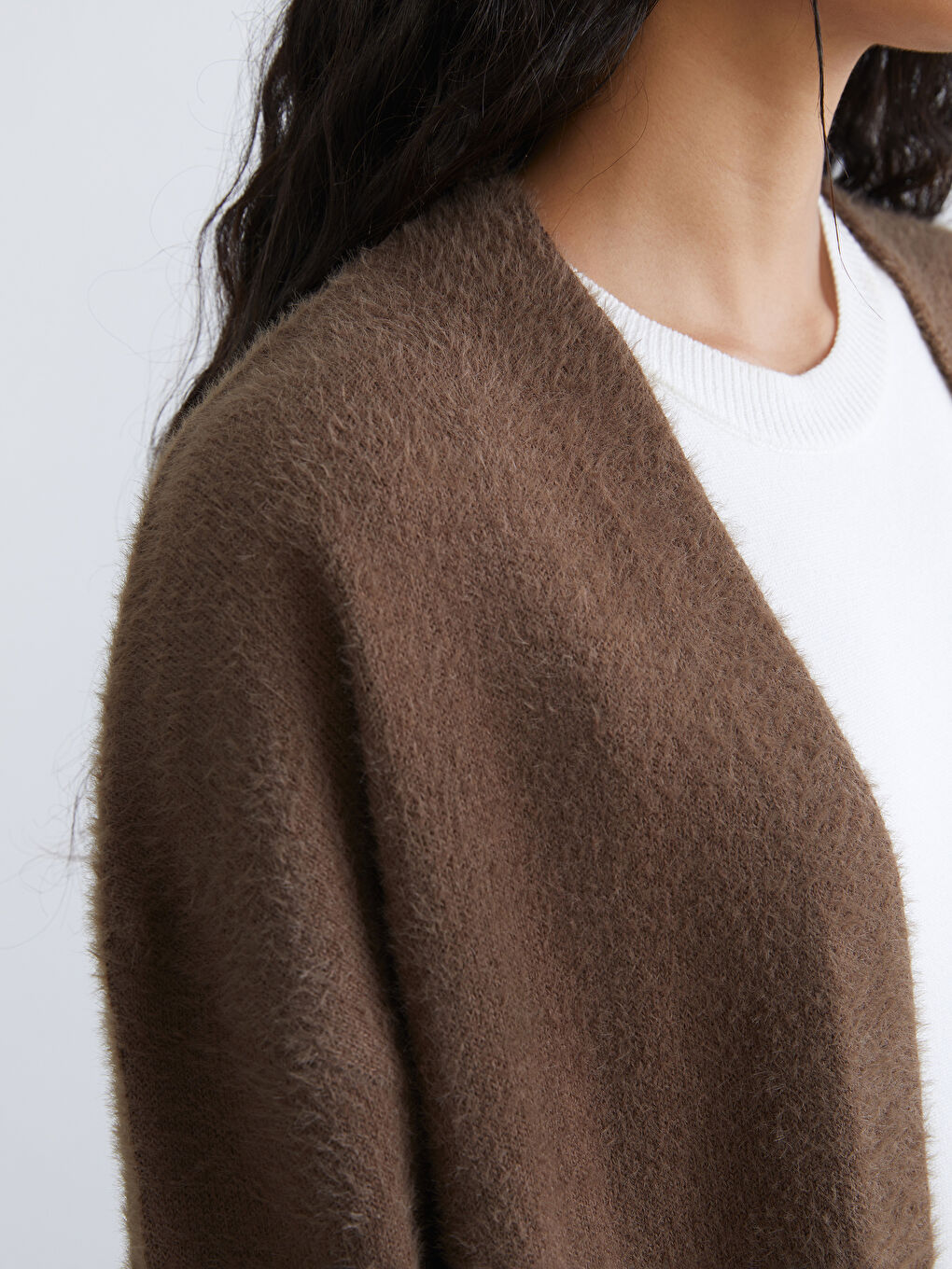 Shawl Collar Women's Knitwear Cardigan-2