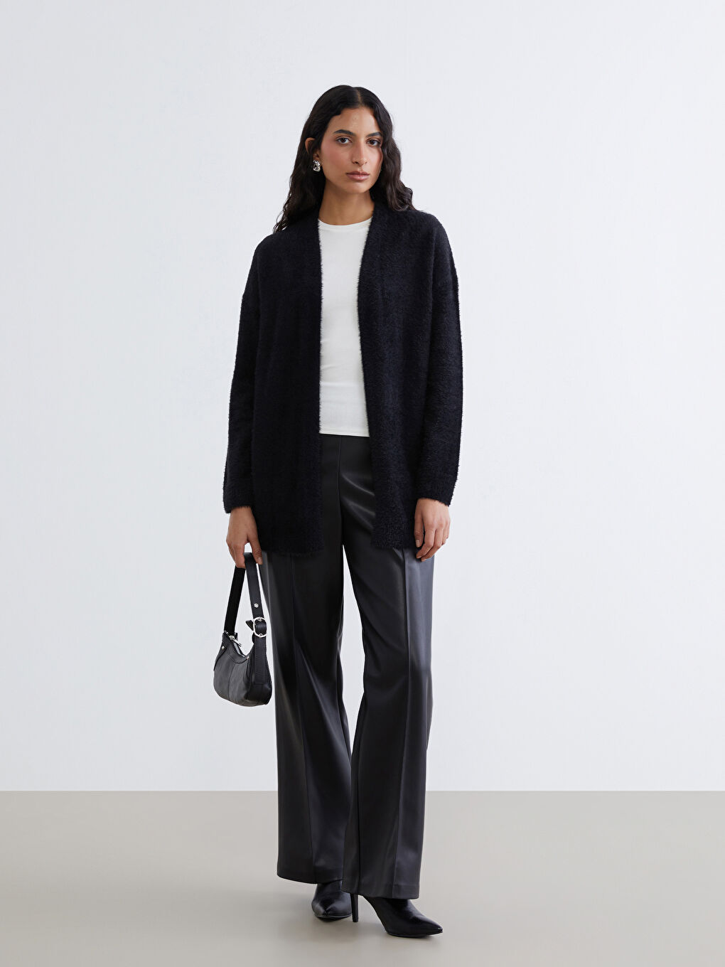 Shawl Collar Women's Knitwear Cardigan-1