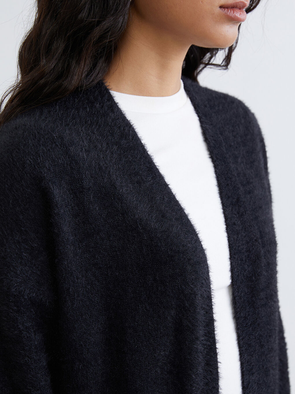 Shawl Collar Women's Knitwear Cardigan-2