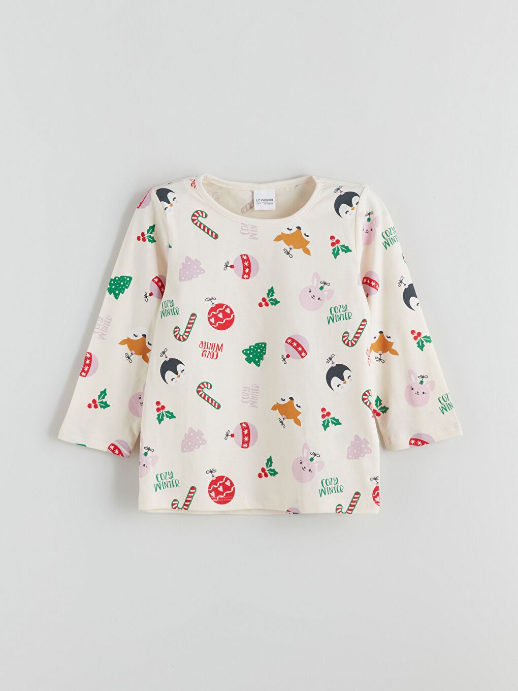 Девочки экрю Пижамный комплект-1