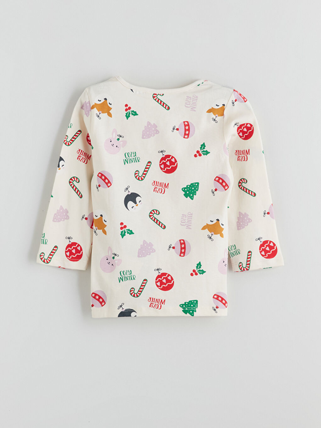 Девочки экрю Пижамный комплект-3