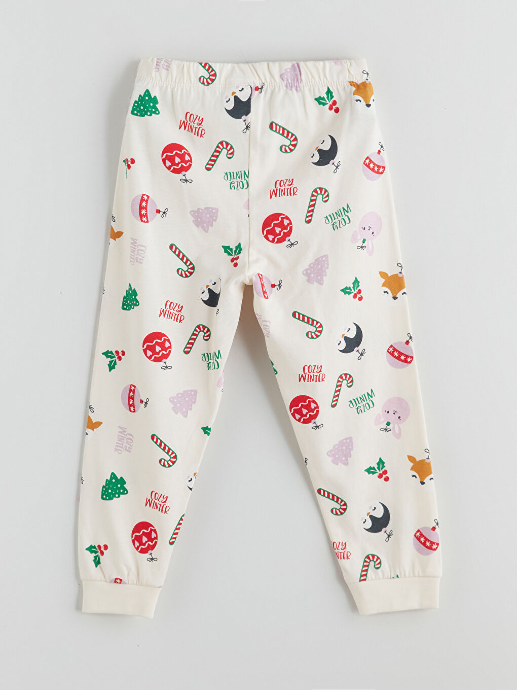 Девочки экрю Пижамный комплект-6