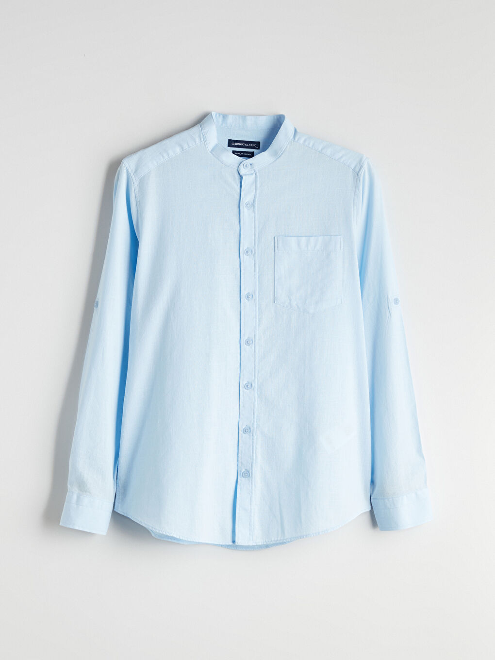 Mavi Regular Fit Hakim Yaka Uzun Kollu Poplin Erkek Gömlek-4