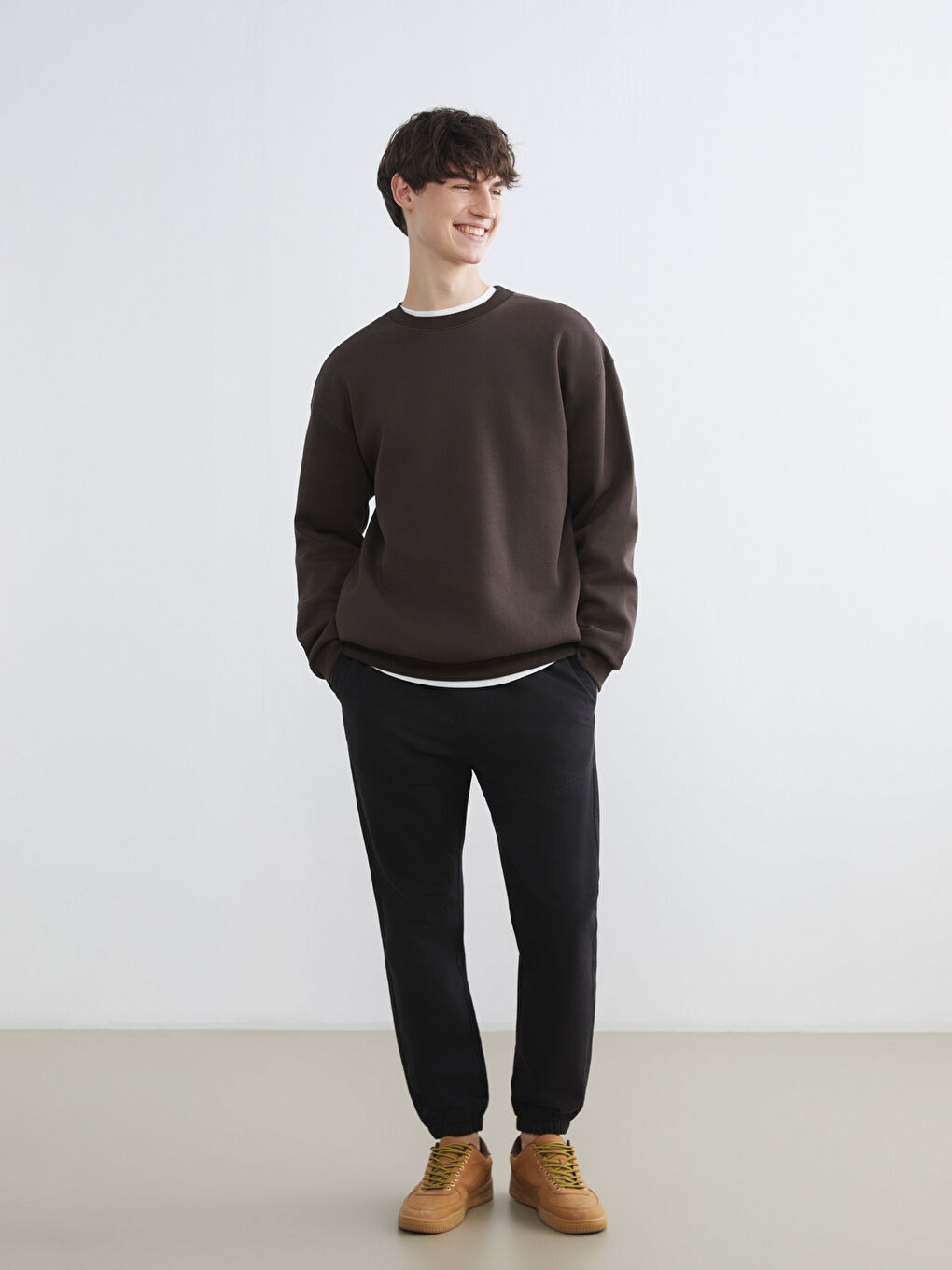 Elastic Waist Men's Jogger Trousers