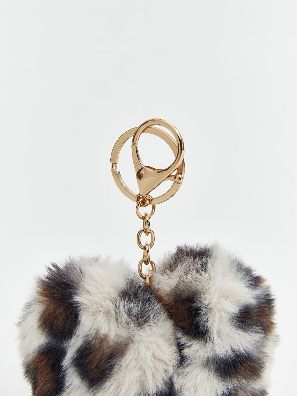 Heart Figured Plush Women's Bag Charm-1