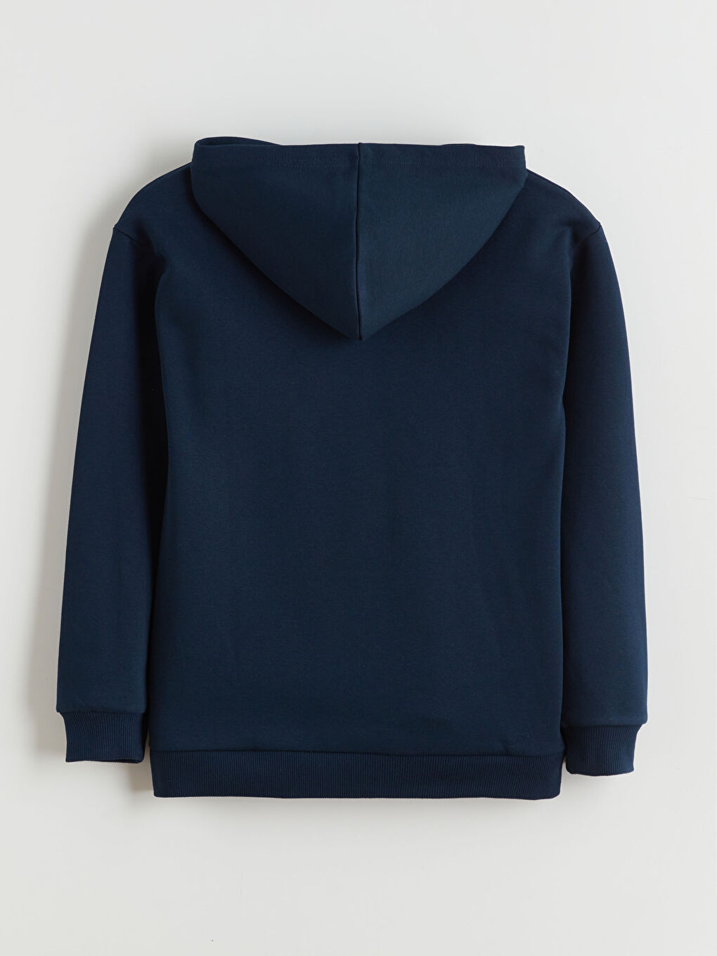 Lacivert Kapüşonlu Yılbaşı Temalı Erkek Çocuk Sweatshirt-3