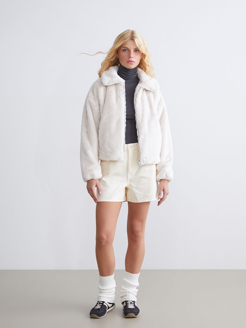 Woman ECRU Overcoat-1