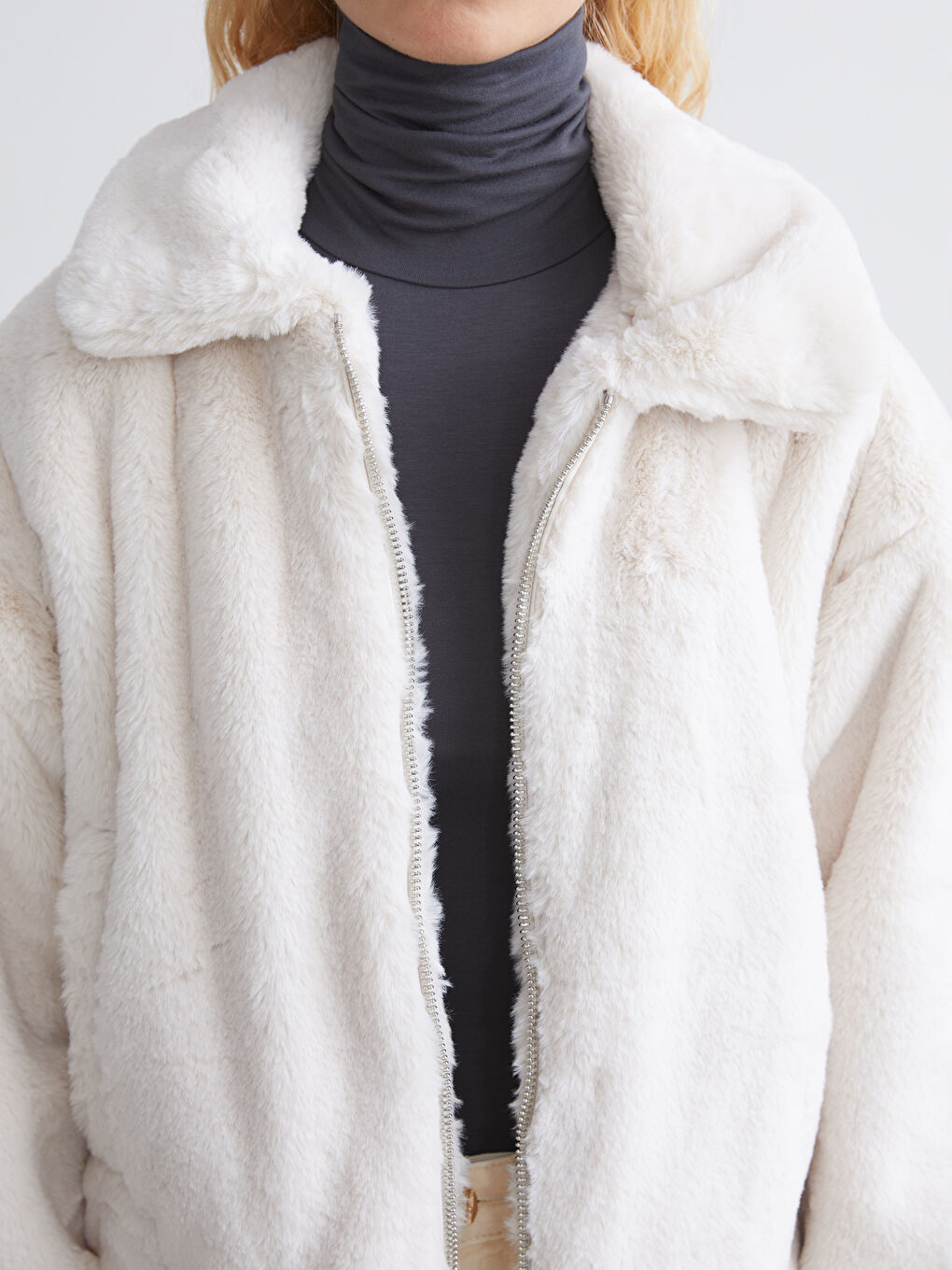 Woman ECRU Overcoat-2