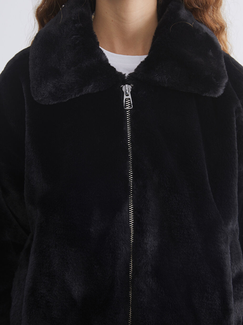 معطف قطيفة أوفرسايز نساء بقبّ-2