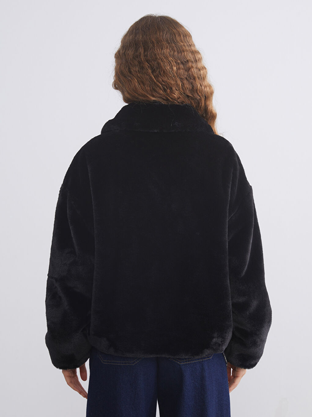 معطف قطيفة أوفرسايز نساء بقبّ-4