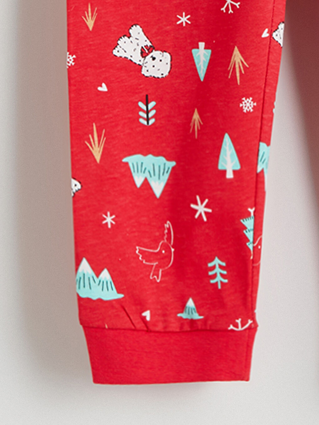 Crew Neck Girls' Pyjama Set-5