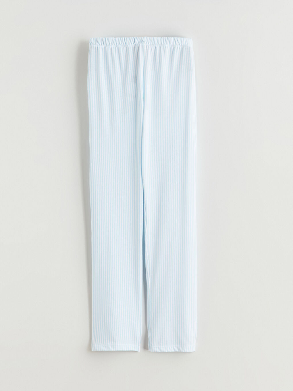 Beyaz Beli Lastikli Kız Çocuk Pijama Alt