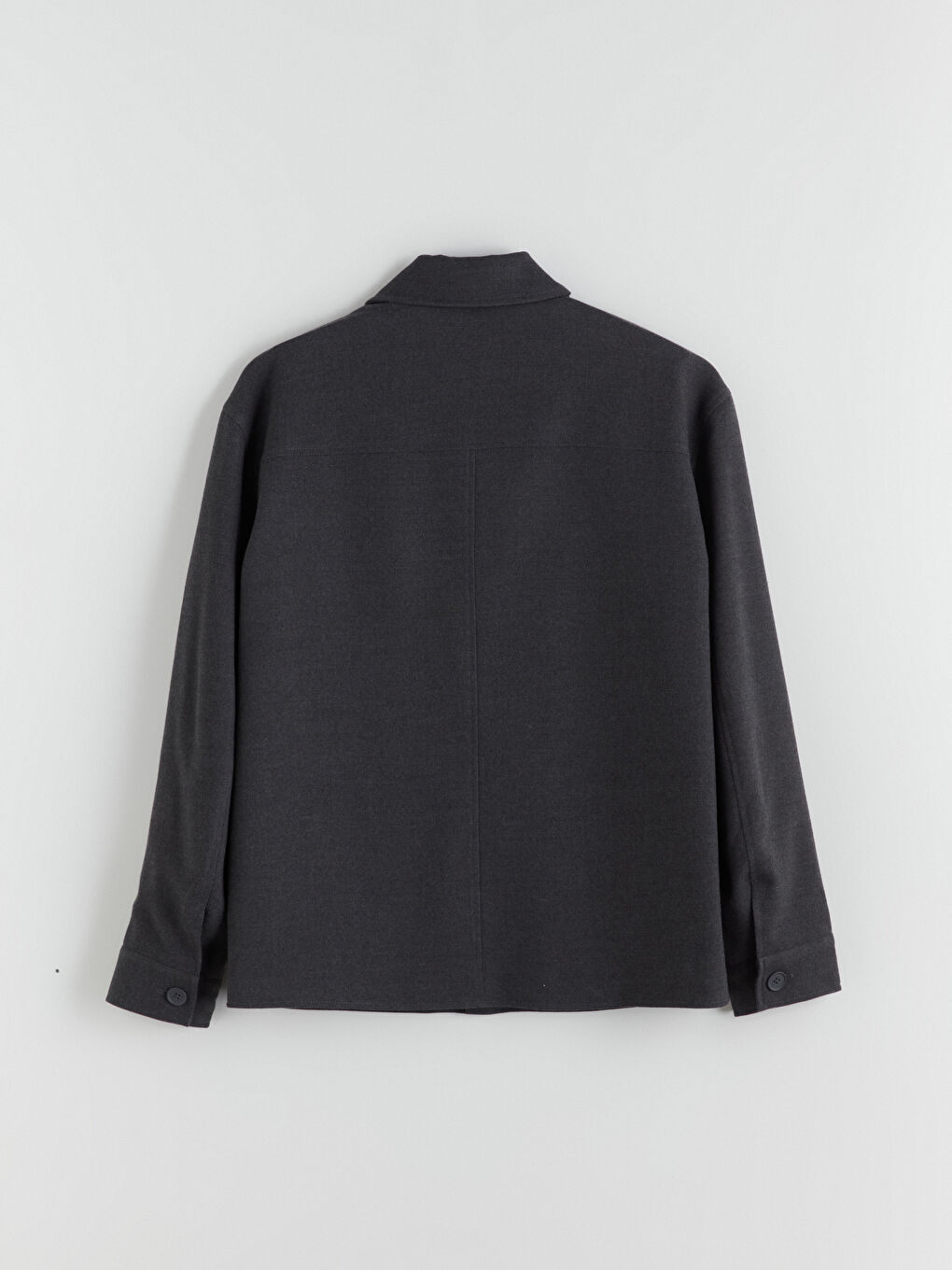 Regular Fit Long Sleeve Men's Shirt Jacket-7