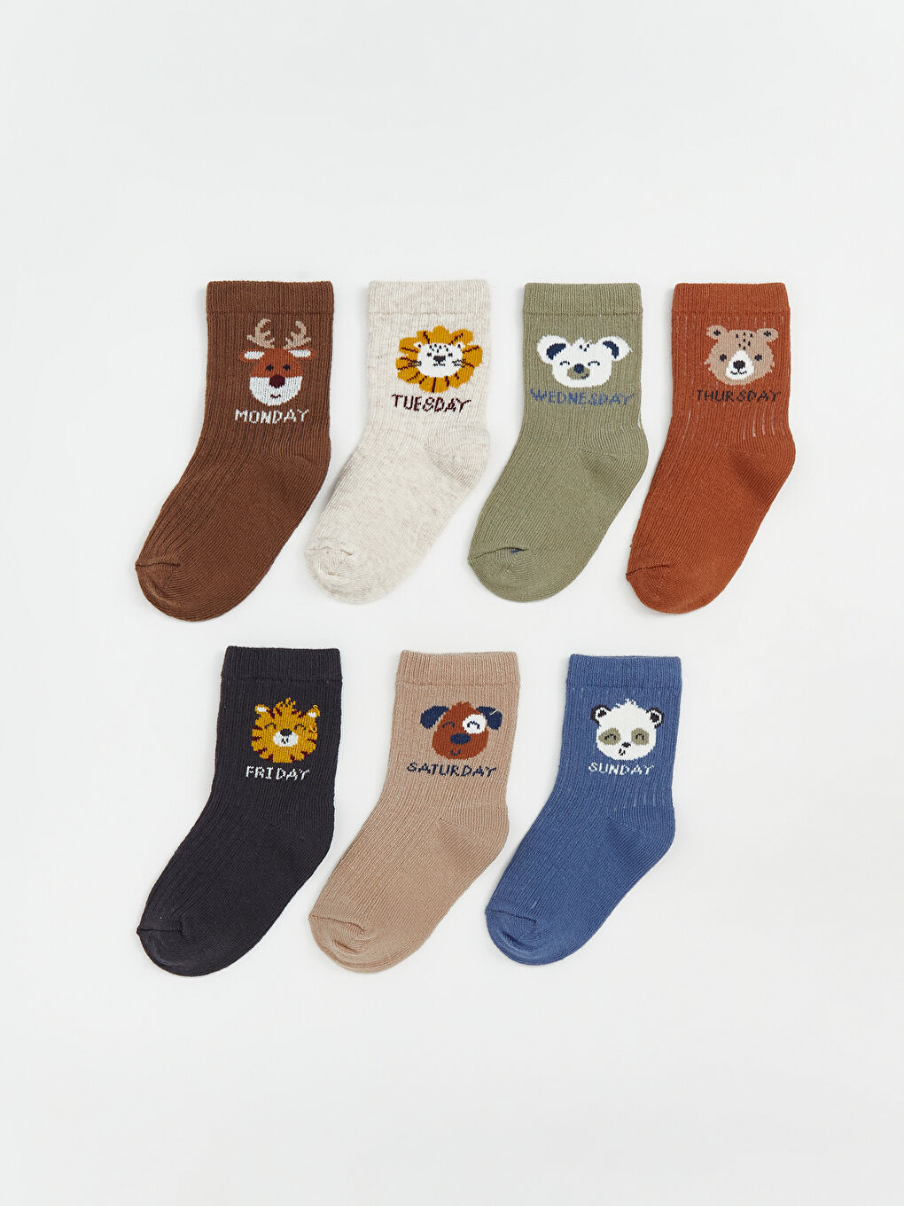 Printed Baby Boys Ankle Socks 7 Pack