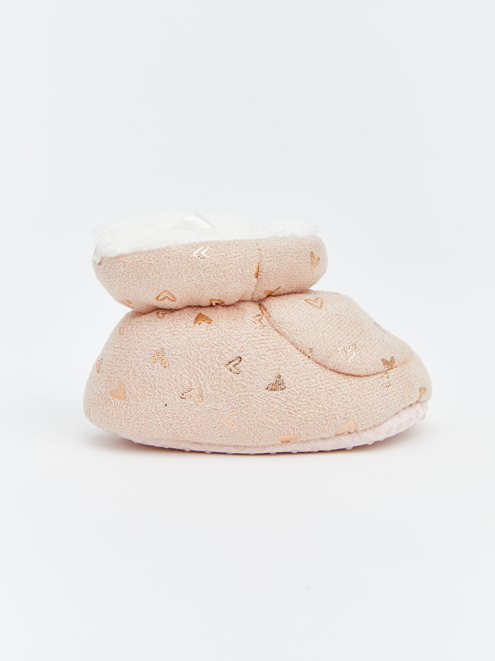 Pembe İçi Kürklü Kız Bebek Ev Botu-1