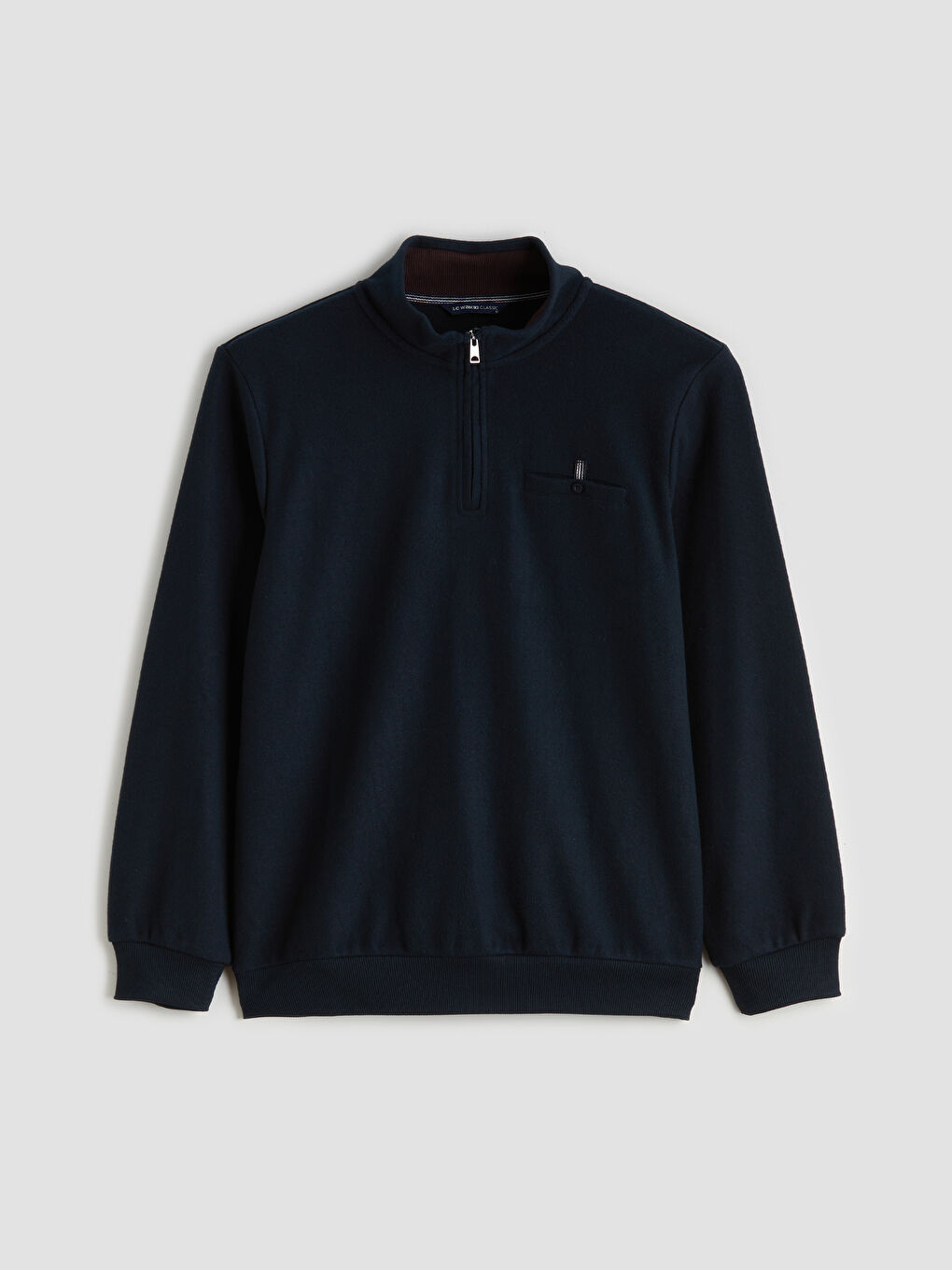 Sweatshirt mit Reißverschluss und Trichterkragen für Herren-4