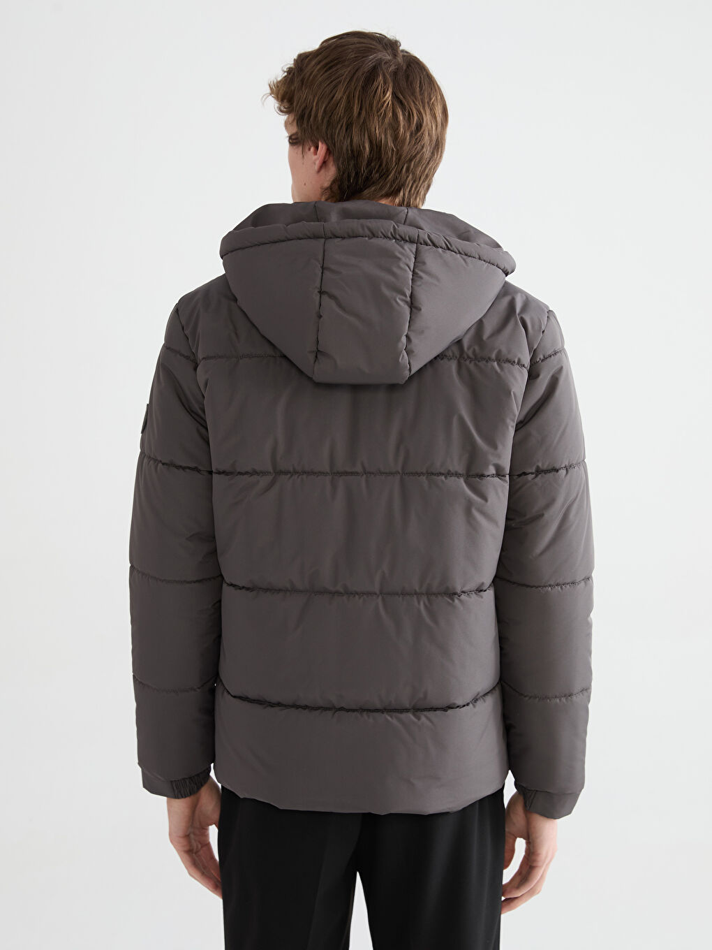 Standard Fit Hooded Men's Puffer Coat-4