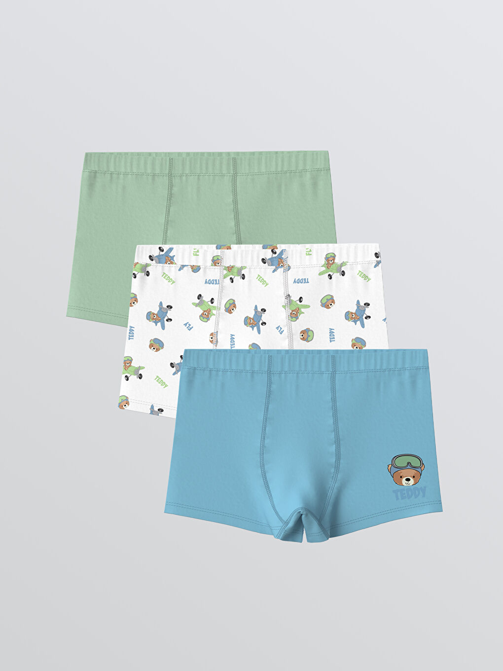 Boy WHITE Boxer Trunks